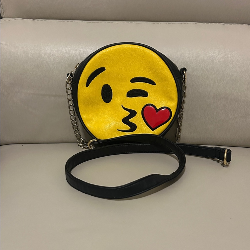Olivia Miller Yellow Emoji Crossbody Bag - Picture 3 of 8